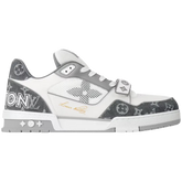 Louis Vuitton Trainer Sneaker Gray / White